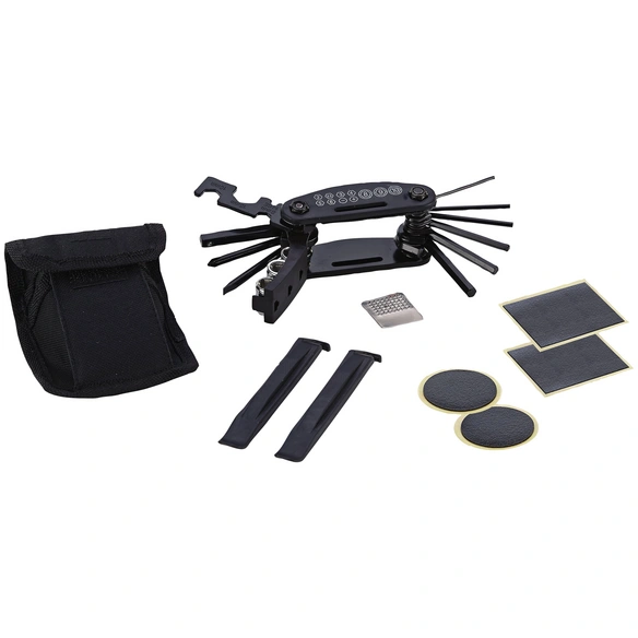 Fahrrad-Reparatur-Set »12-teilig«, silberschwarz