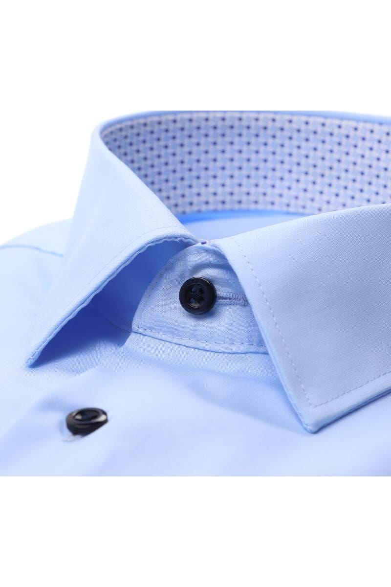 ETERNA Slim Fit Hemd hellblau, Einfarbig (extra langer Arm)