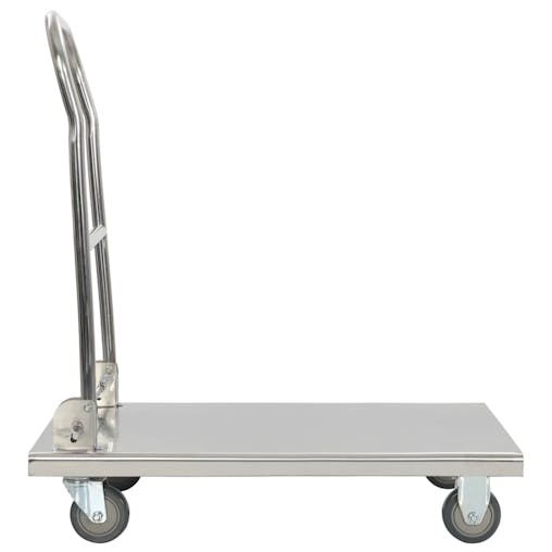 NNEVL Platform Wagon Silver 82x53x86 cm Stainless Steel