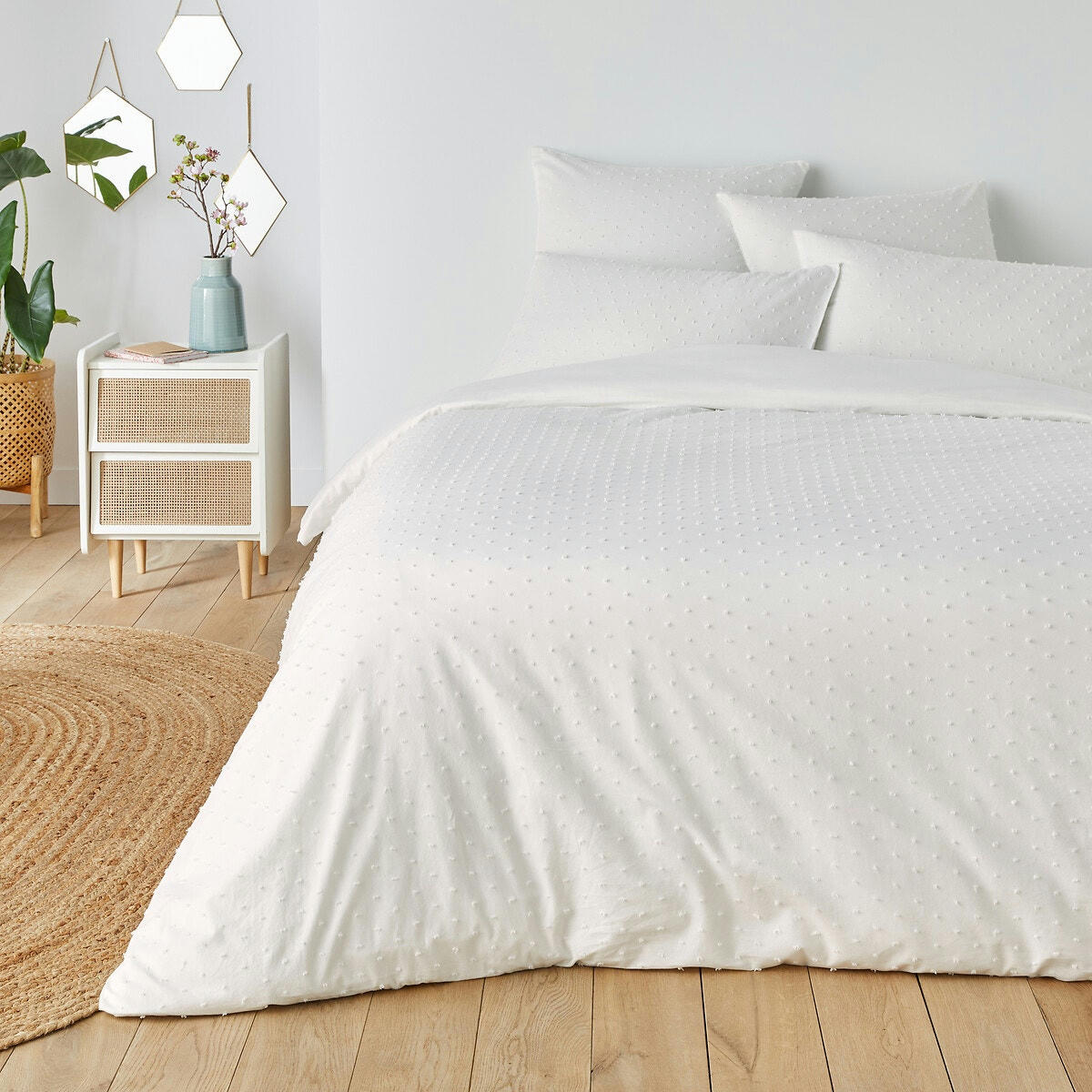 Housse de couette coton plumetis, Hilda