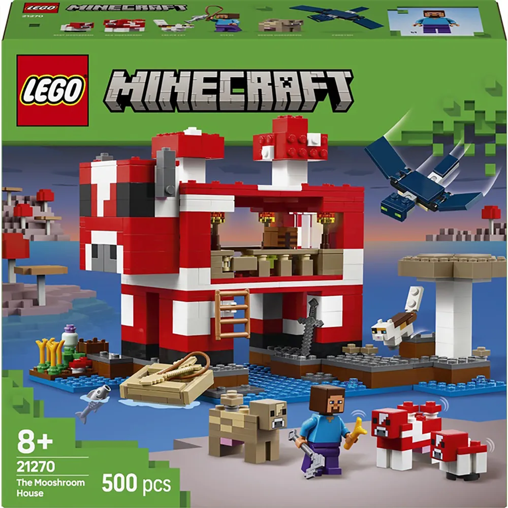 Lego Minecraft The Mushroom House Construction Game