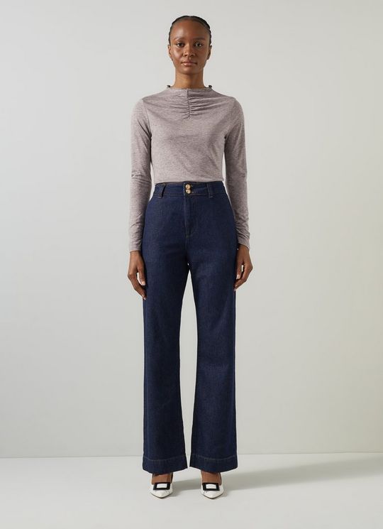 Laurie Grey Jersey Top