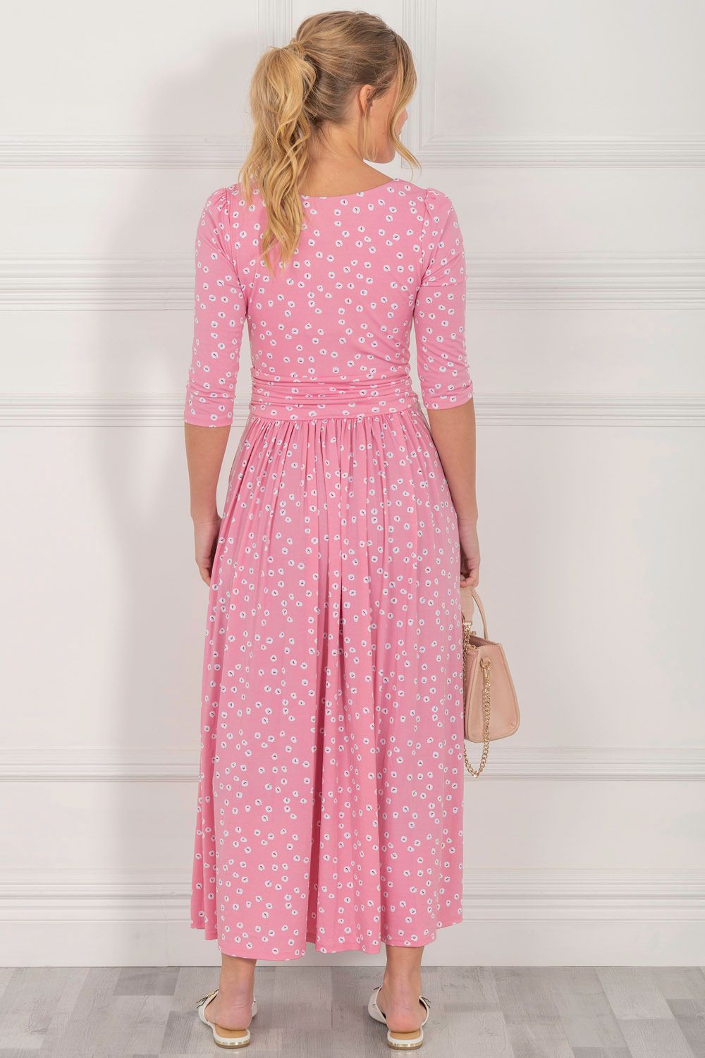 Jolie Moi Denisse Spotty Maxi Dress
