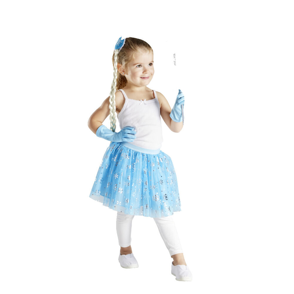 Deguiz'box déguisement fille 4/6 ans princesse des neiges bleue 4 pièces