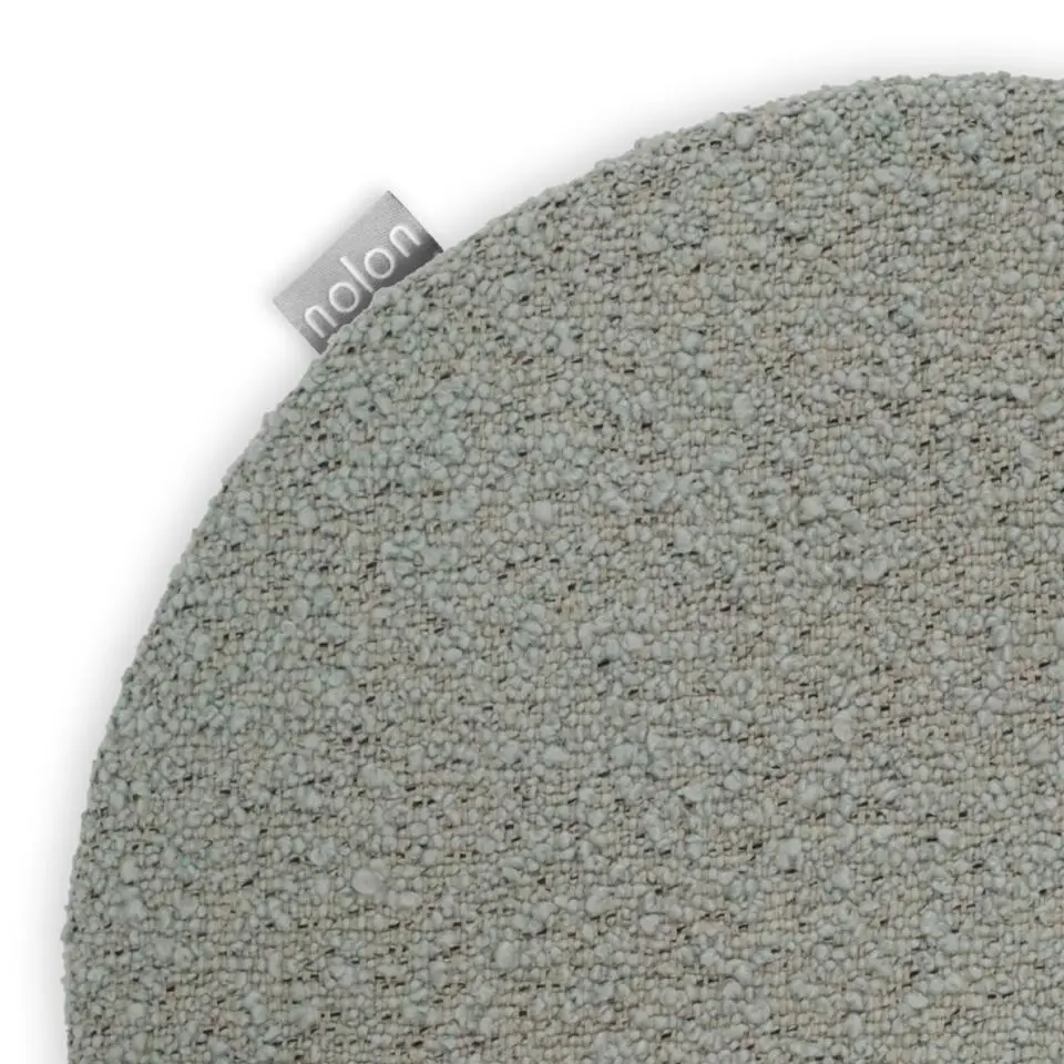 Nolon Lot Rond Stoelkussen Boucl&eacute; Lichtgroen