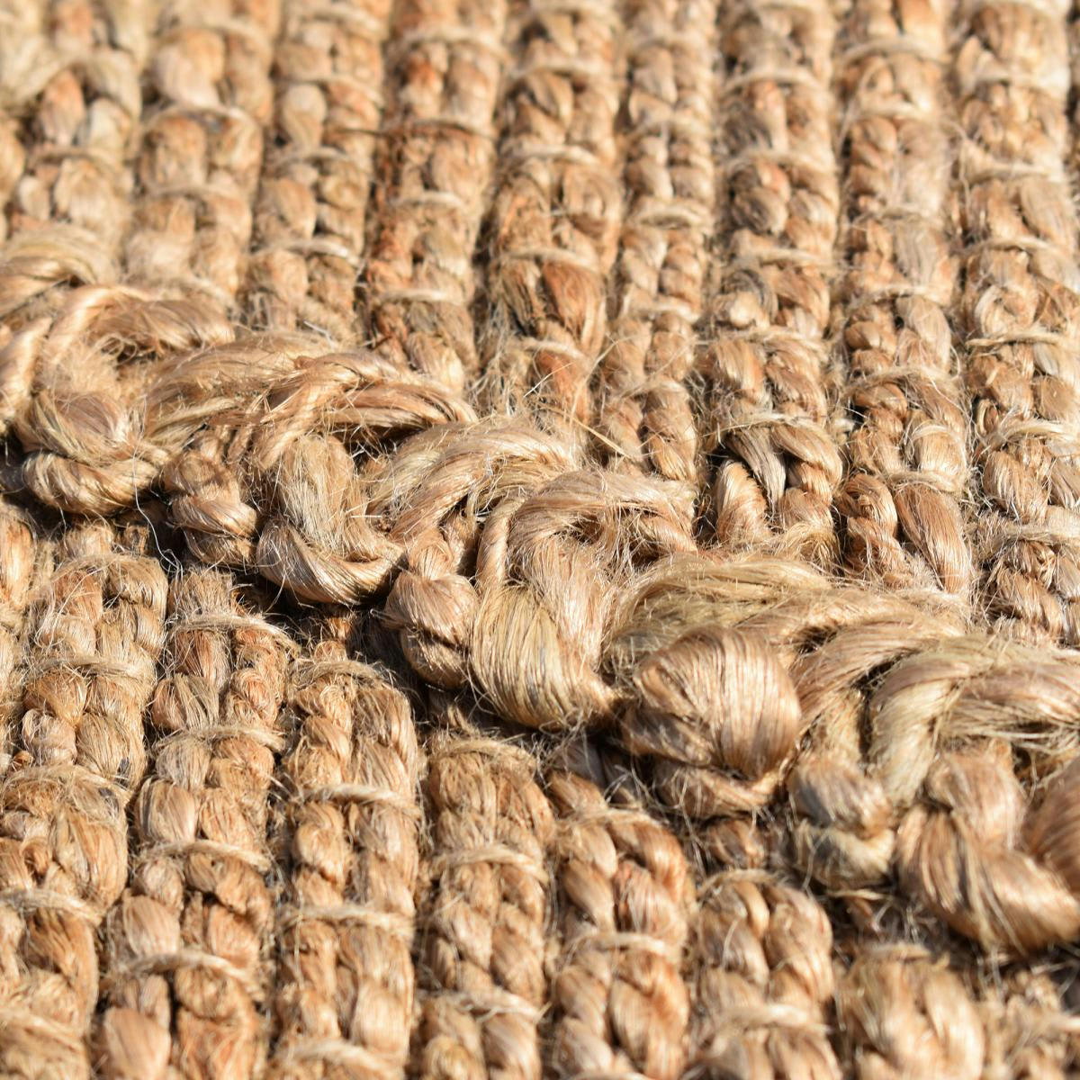 KL JUTE LOSANGE - Tapis kilim en jute crème 240x340