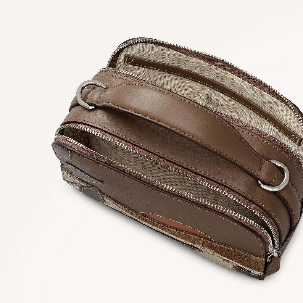 Over The Hills - Small Ziptop Cross Body Bag