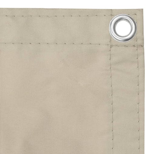 NNEVL Balcony Screen Beige 75x500 cm Oxford Fabric