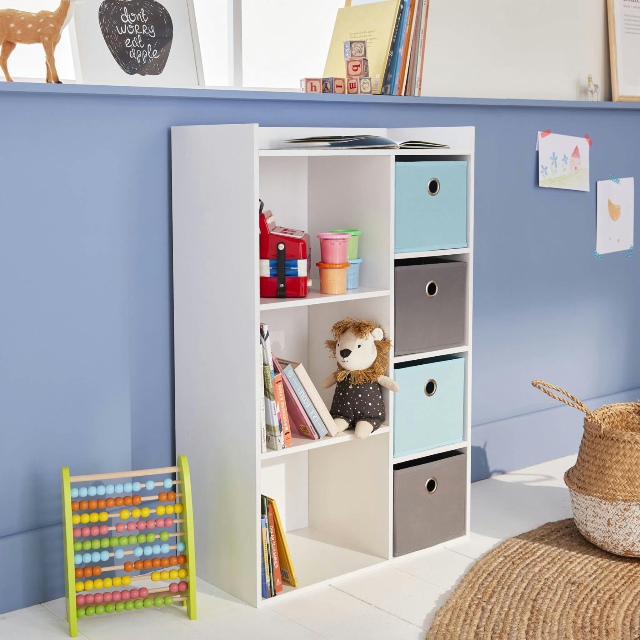CAMILLE - Meuble de rangement pour enfant, blanc