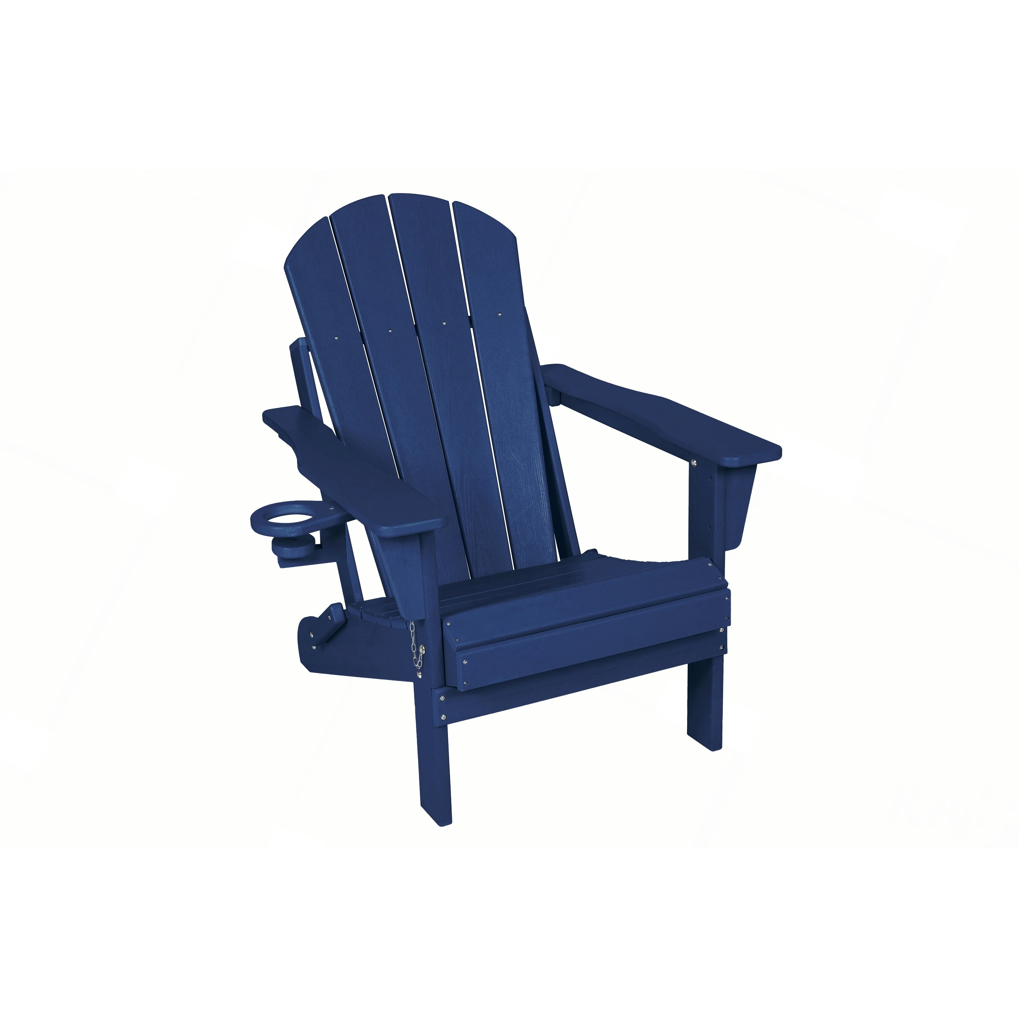 Folding Adirondack Chair with Dual Cup Holder