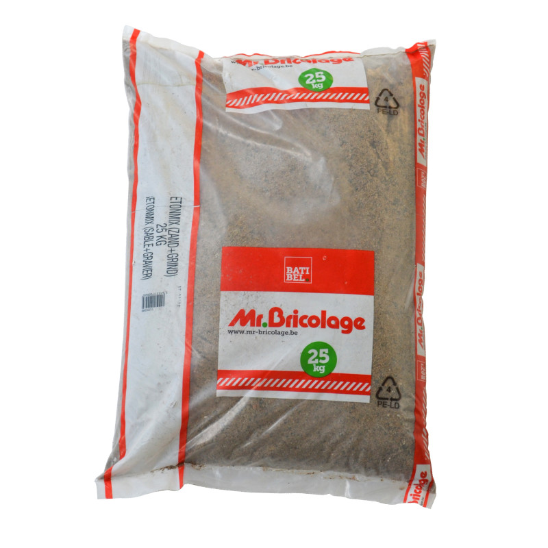 Palette 40 sacs Bétonmix 25 kg MR.BRICOLAGE