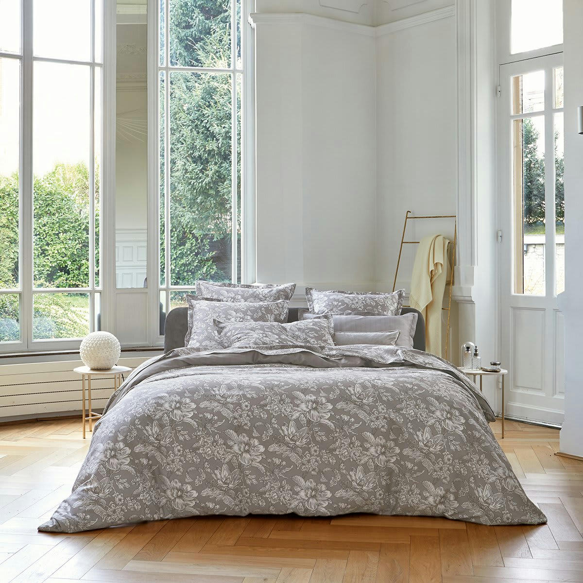 TUILERIES - Housse de couette satin beige 200x200 cm