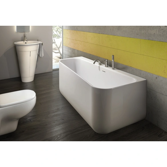Badewanne »Pino links«, BxHxL: 75 x 60,5 x 155 cm, abgerundet