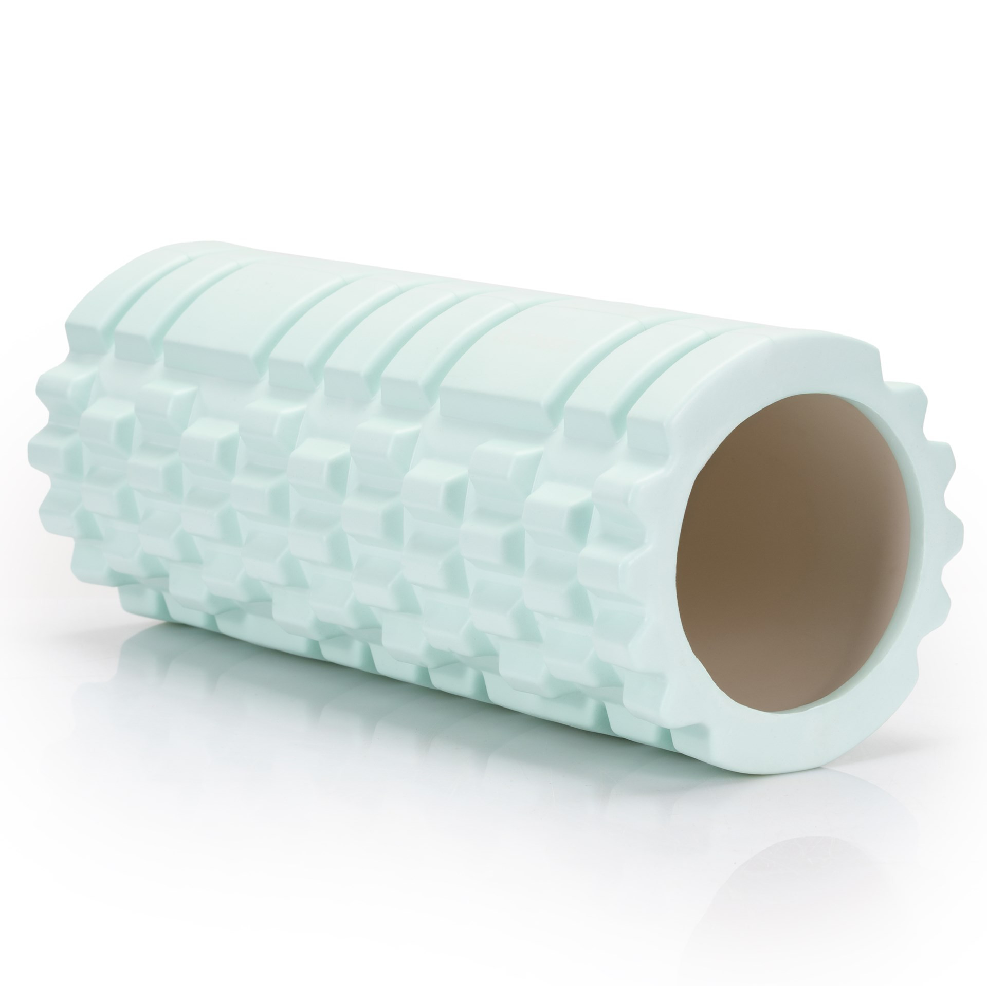 Roller fitness do masażu ciała ACTIGET średnio twardy, wałek z wypustkami