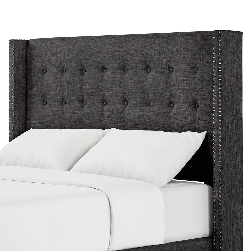 Melina Linen Tufted Wingback Headboard by iNSPIRE Q Bold