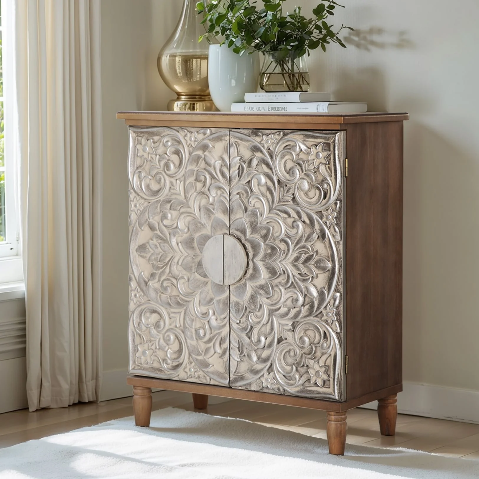 PHI VILLA 2-Door Buffet & Sideboard Antique Storage Cabinet