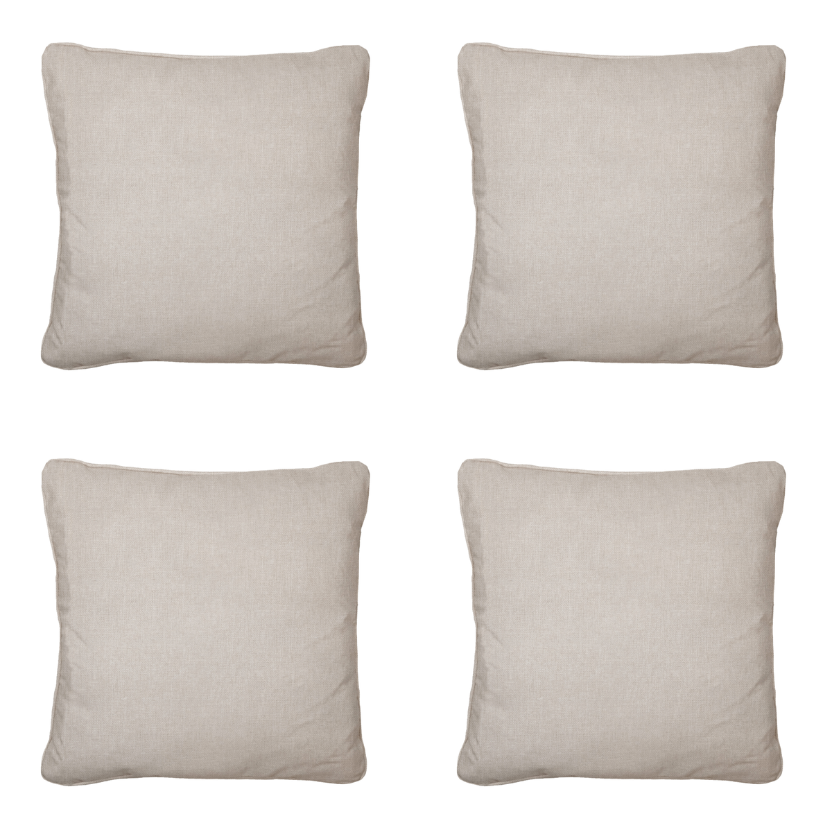 Madison sierkussen Panama - beige - 45x45x10cm - set van 4