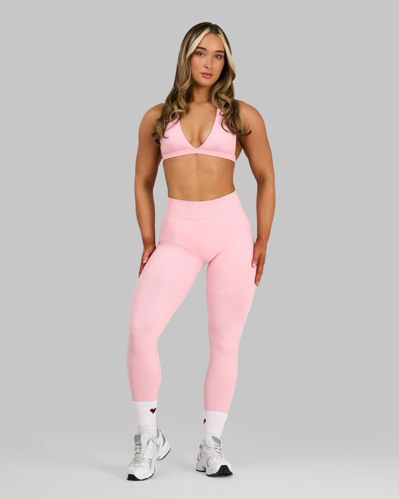 Elevate™ Sculpting Mid Waist Scrunch Leggings | Cotton Pink
