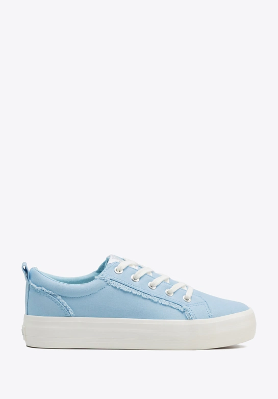 Damskie sneakersy z tkaniny niebieskie