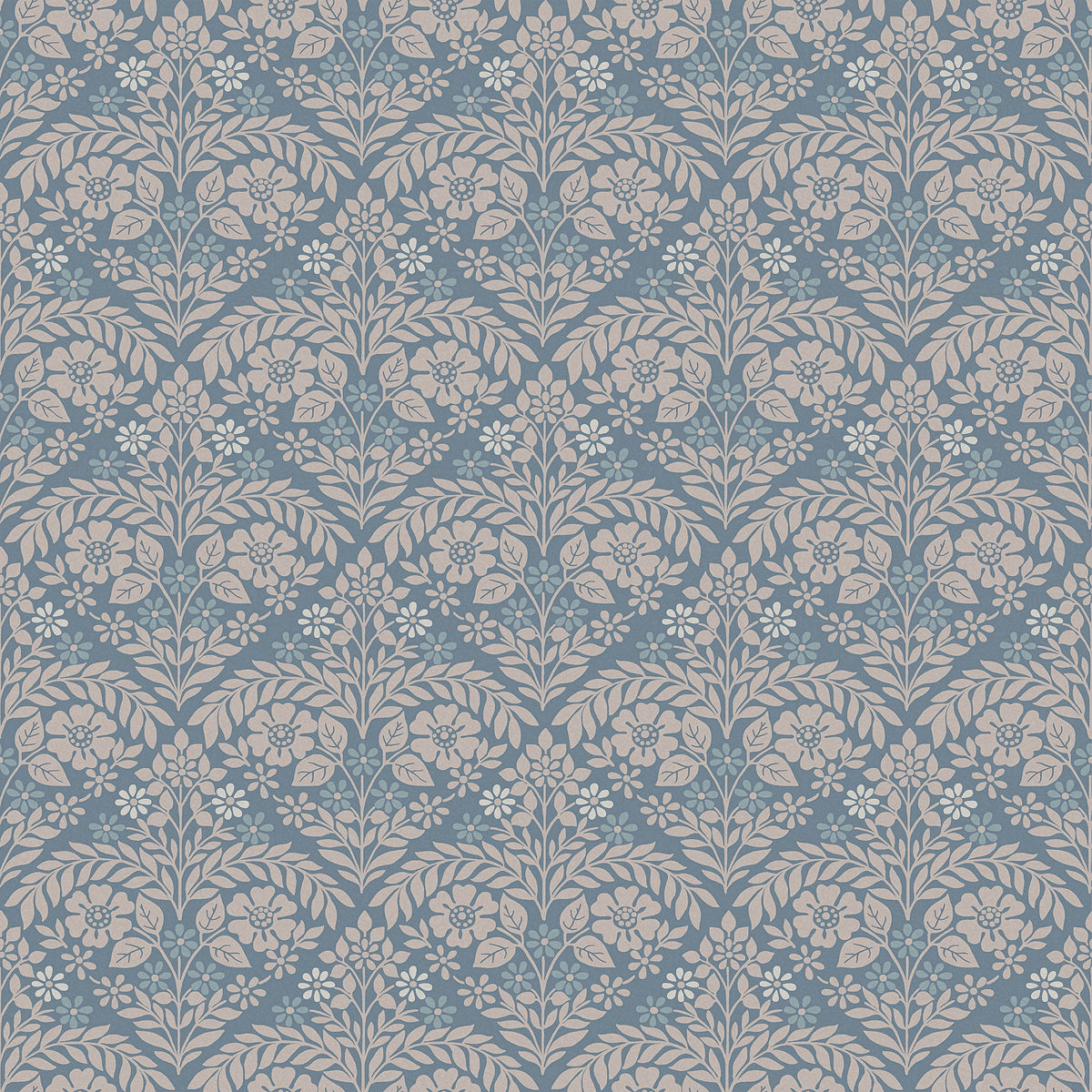 Laura Ashley Vliesbehang - Margam - Newport Blue - Blauw 10mx52cm