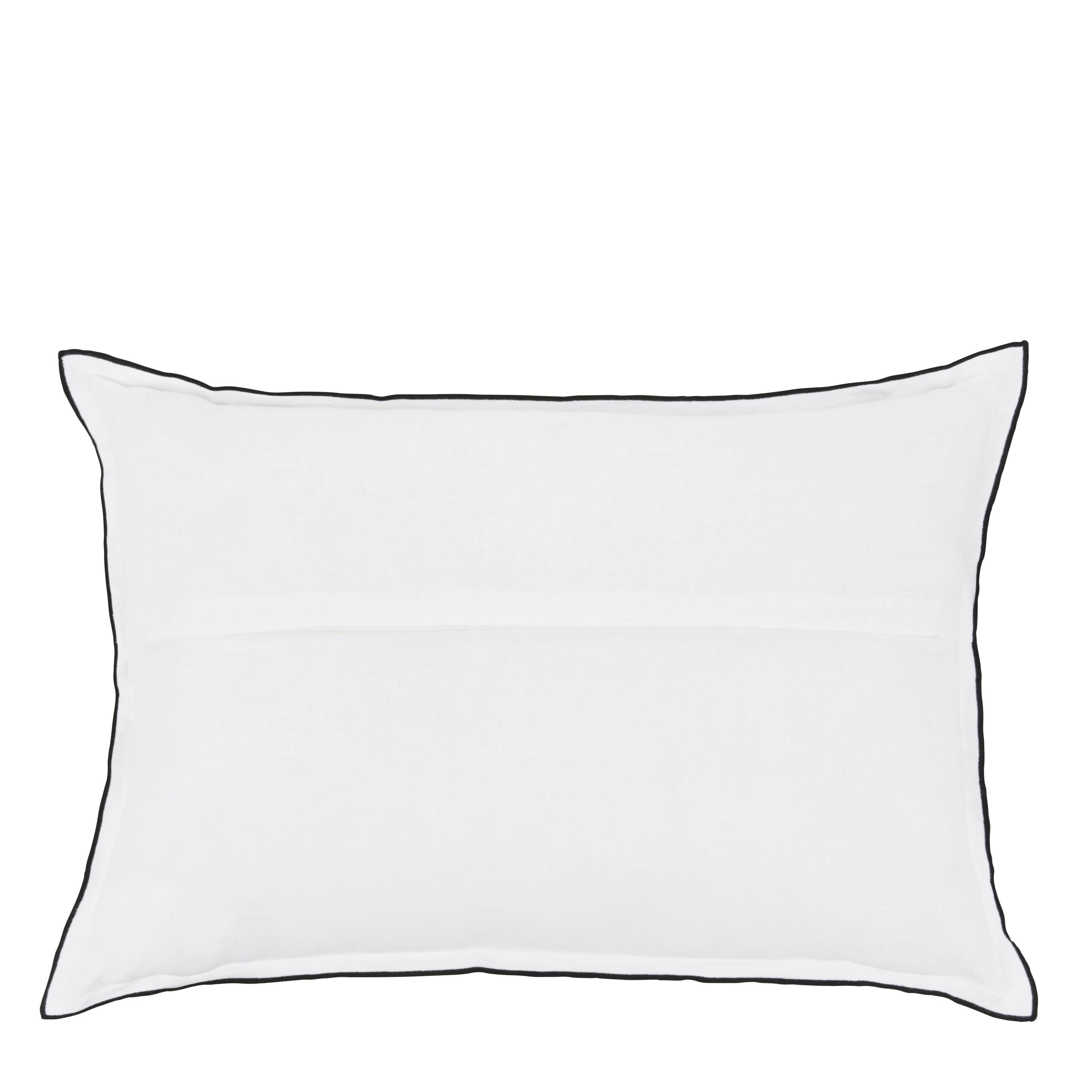 - Coussin en lin lavé blanc 40x60