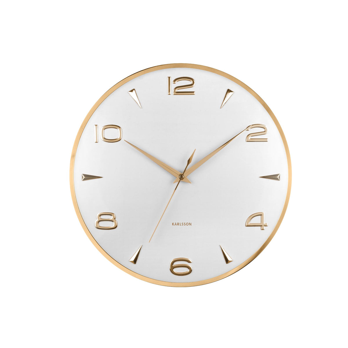 Karlsson wandklok Sienna Glow - wit - Ø40.6cm