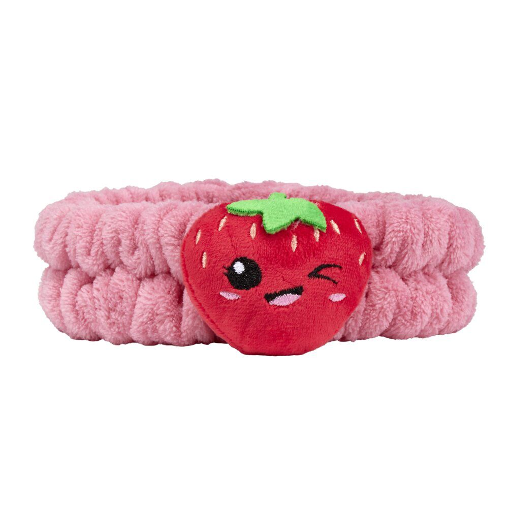 Bandeau à maquillage thème kawaii fraise Ø17/30cm