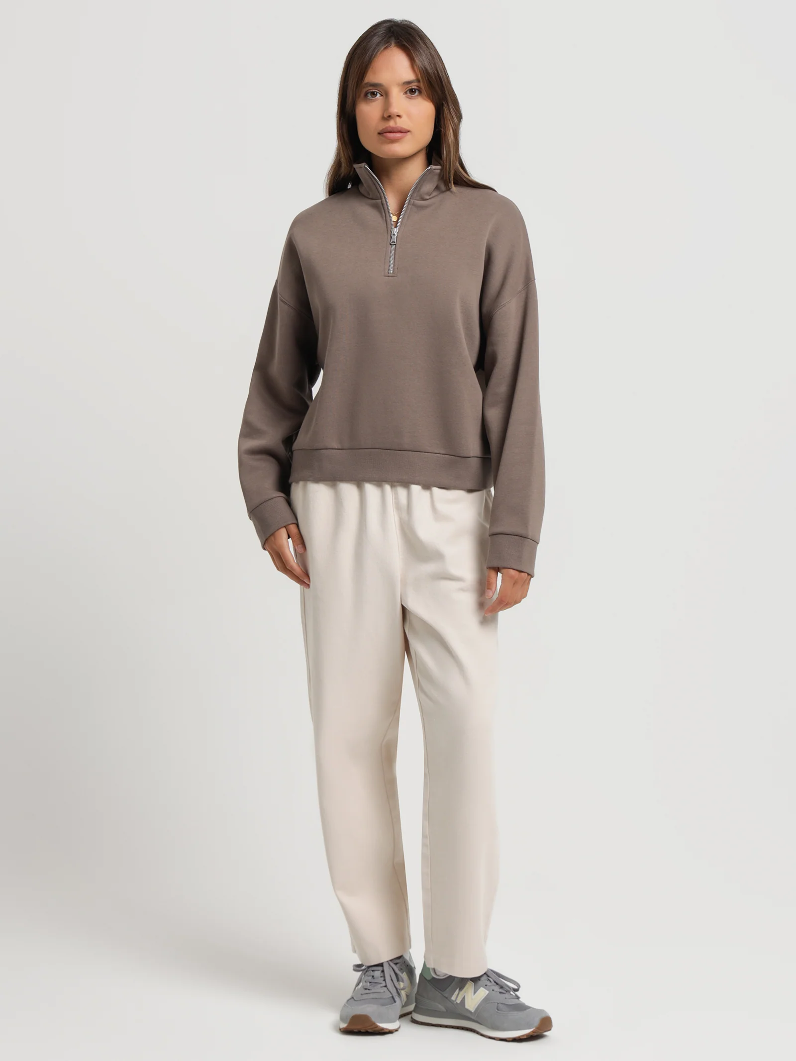 Classic Zip Front Sweater