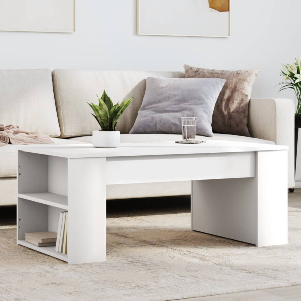 Stolik Kawowy Ława Stół Biały 102x55x42 Do Salonu Do Pokoju