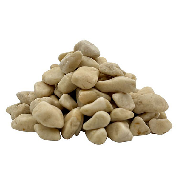 BIG BAG de  /- 1000Kg Galet de Marbre Ivoire Crème 8/12 mm - Livraison PREMIUM