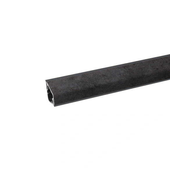 Wandanschlussleiste, BxHxT: 2,4 x 1,6 x 410 cm, grau