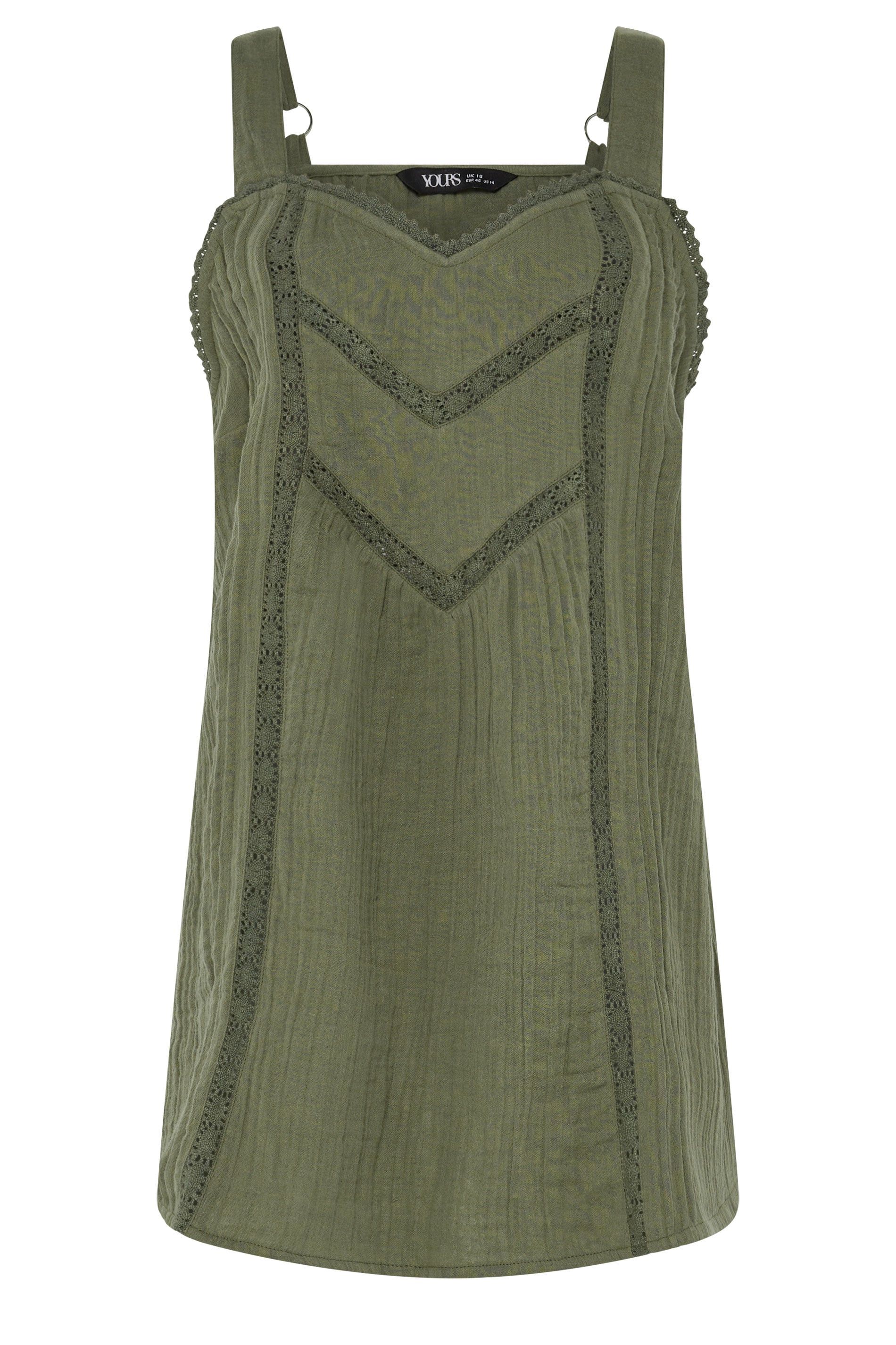 Yours Crochet Insert Vest Top