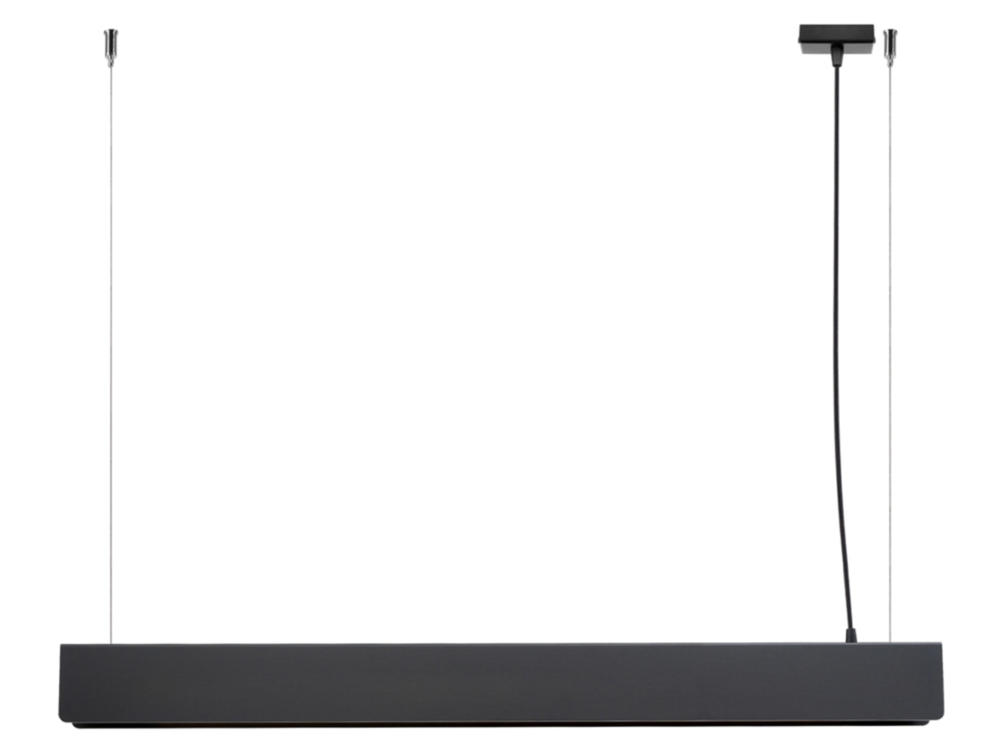 Lampa wisząca Spark LED stalowa czarna