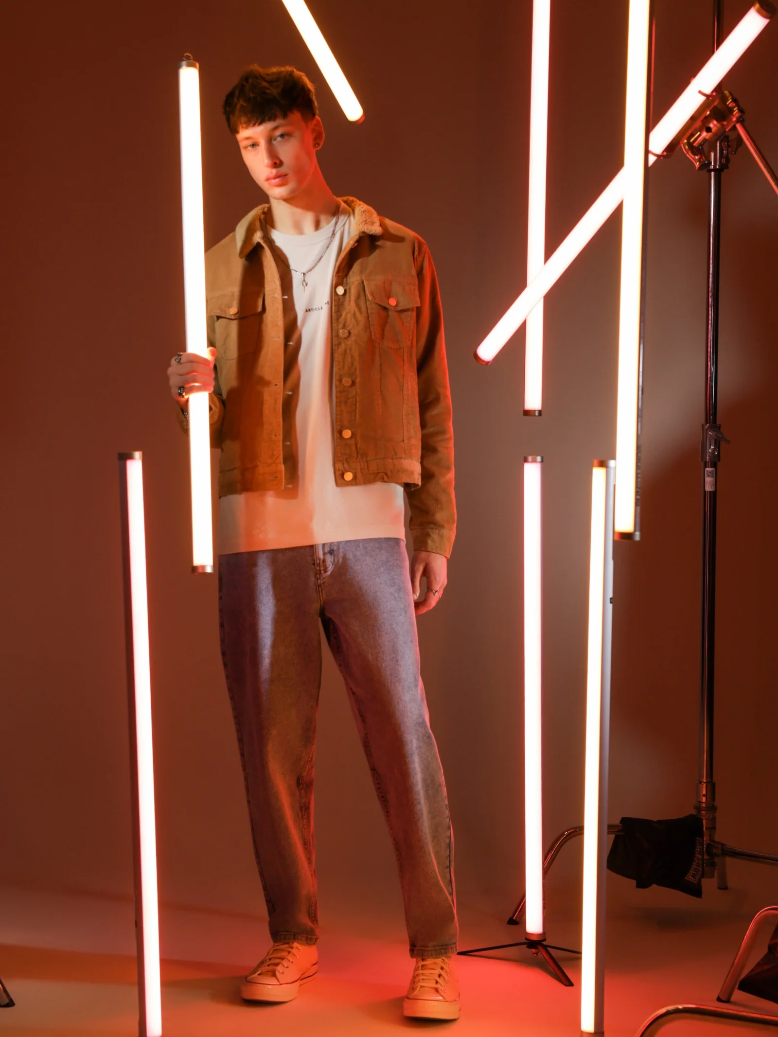 Rehan Cord Sherpa Jacket