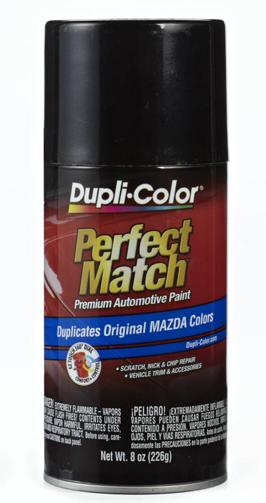 Dupli-Color Perfect Match Premium Acrylic Lacquer Automotive Aerosol Spray Paint, Black Mica (16W), 227-g