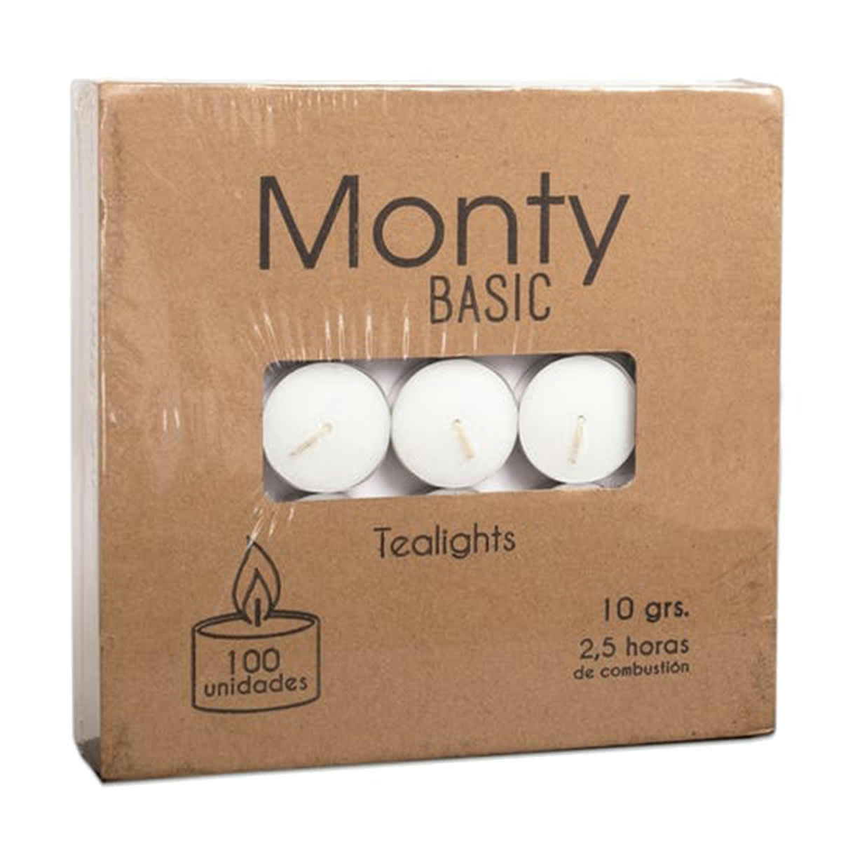 - Carton de 100 bougies chauffe-plat