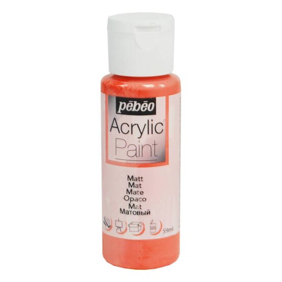Pebeo Coral Matt Acrylic Craft Paint 59ml