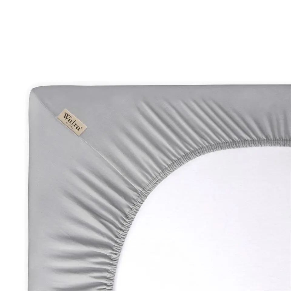 Walra - Hoeslaken Jersey - 90x200/210 cm - Grijs