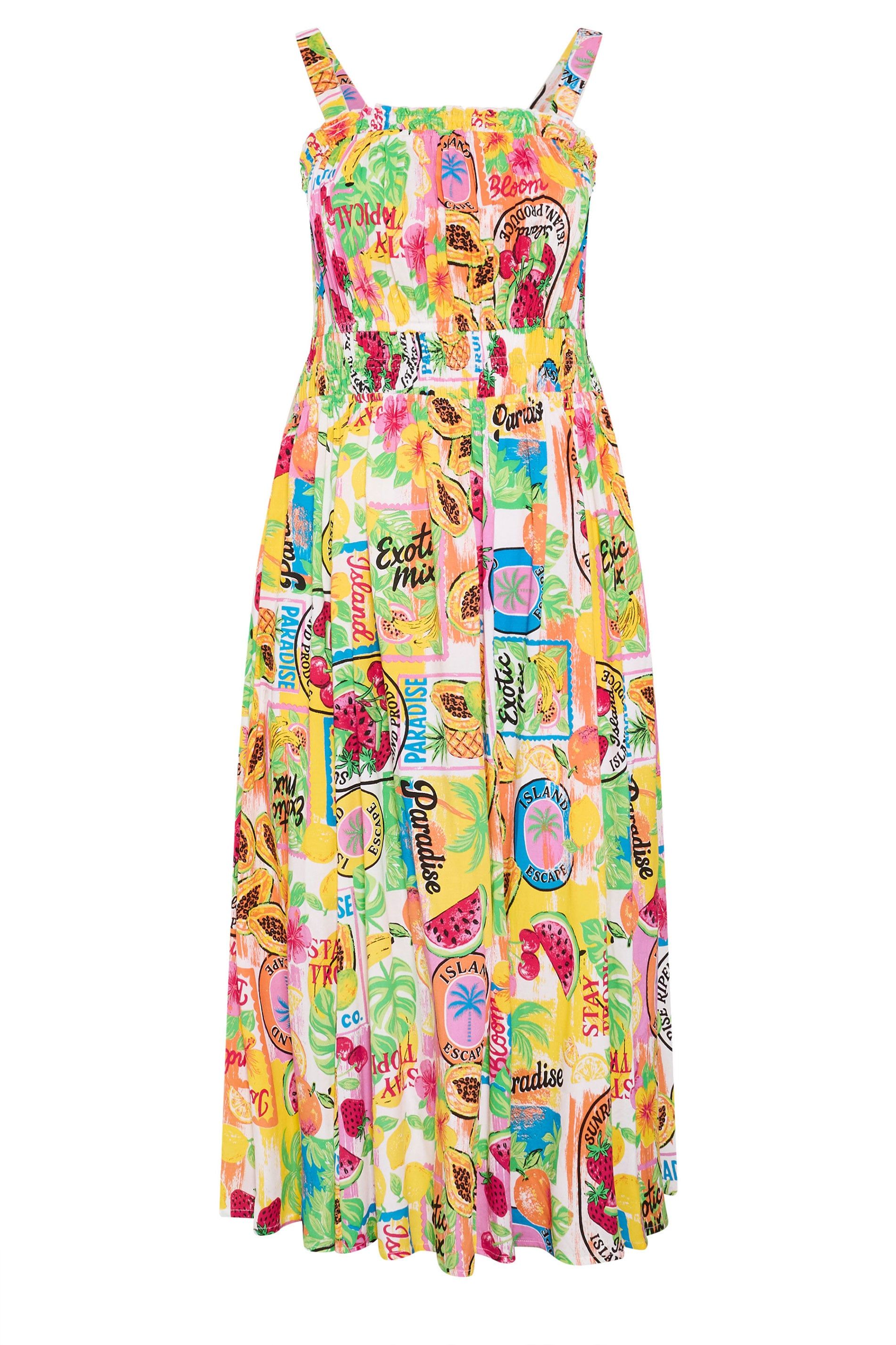Yours Fruit Print Midi Dress