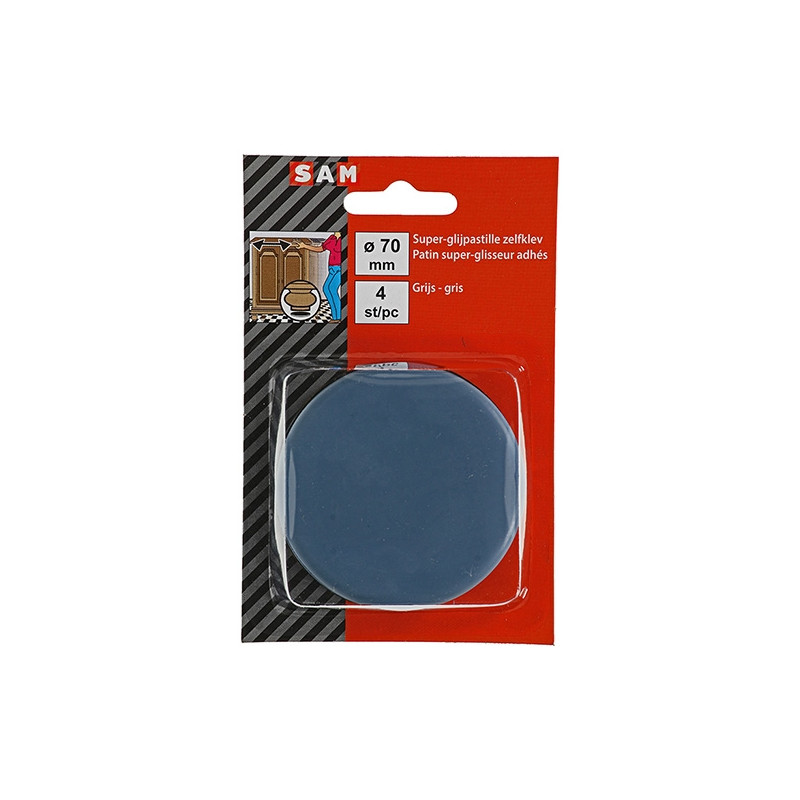 Patin glisseur adhésif Ø 70 mm 4 pièces