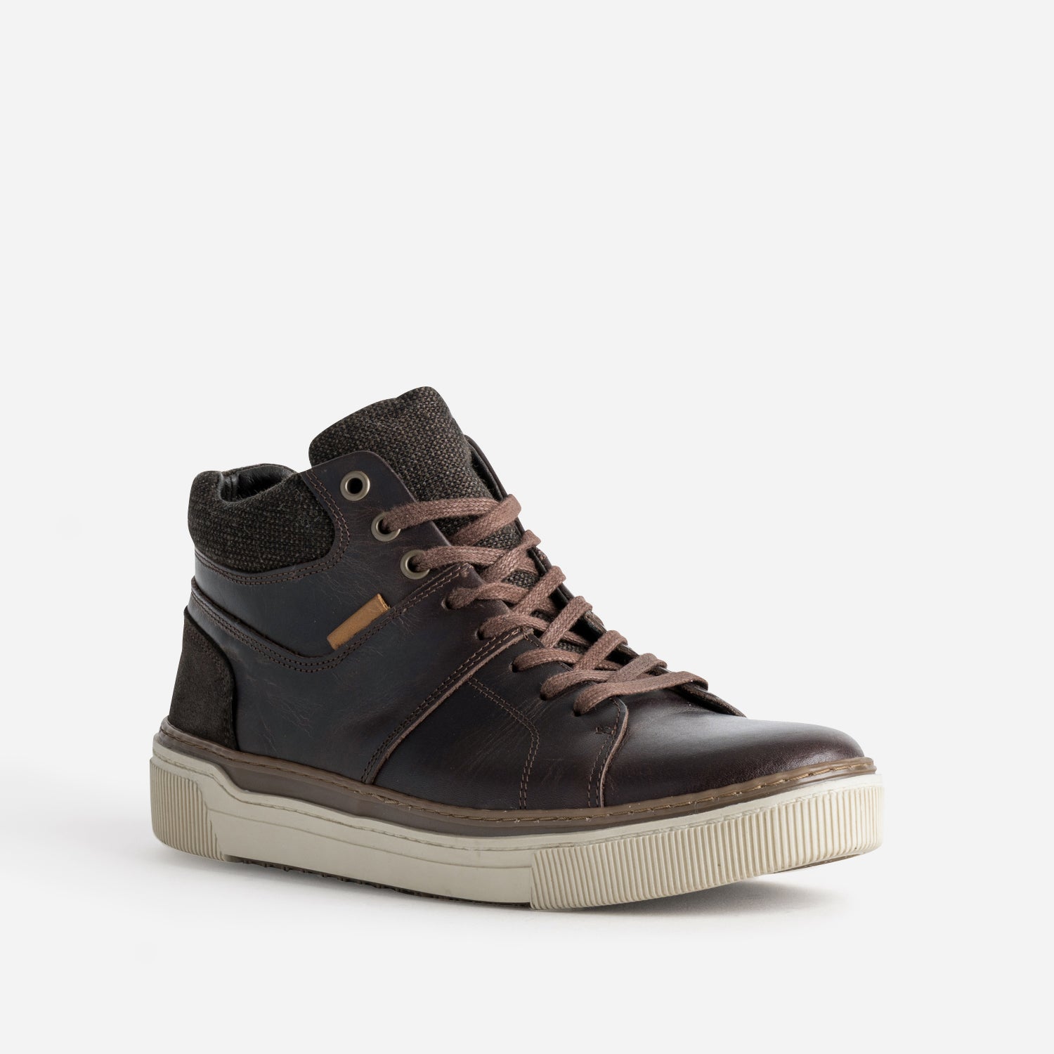 Basket marron cuir