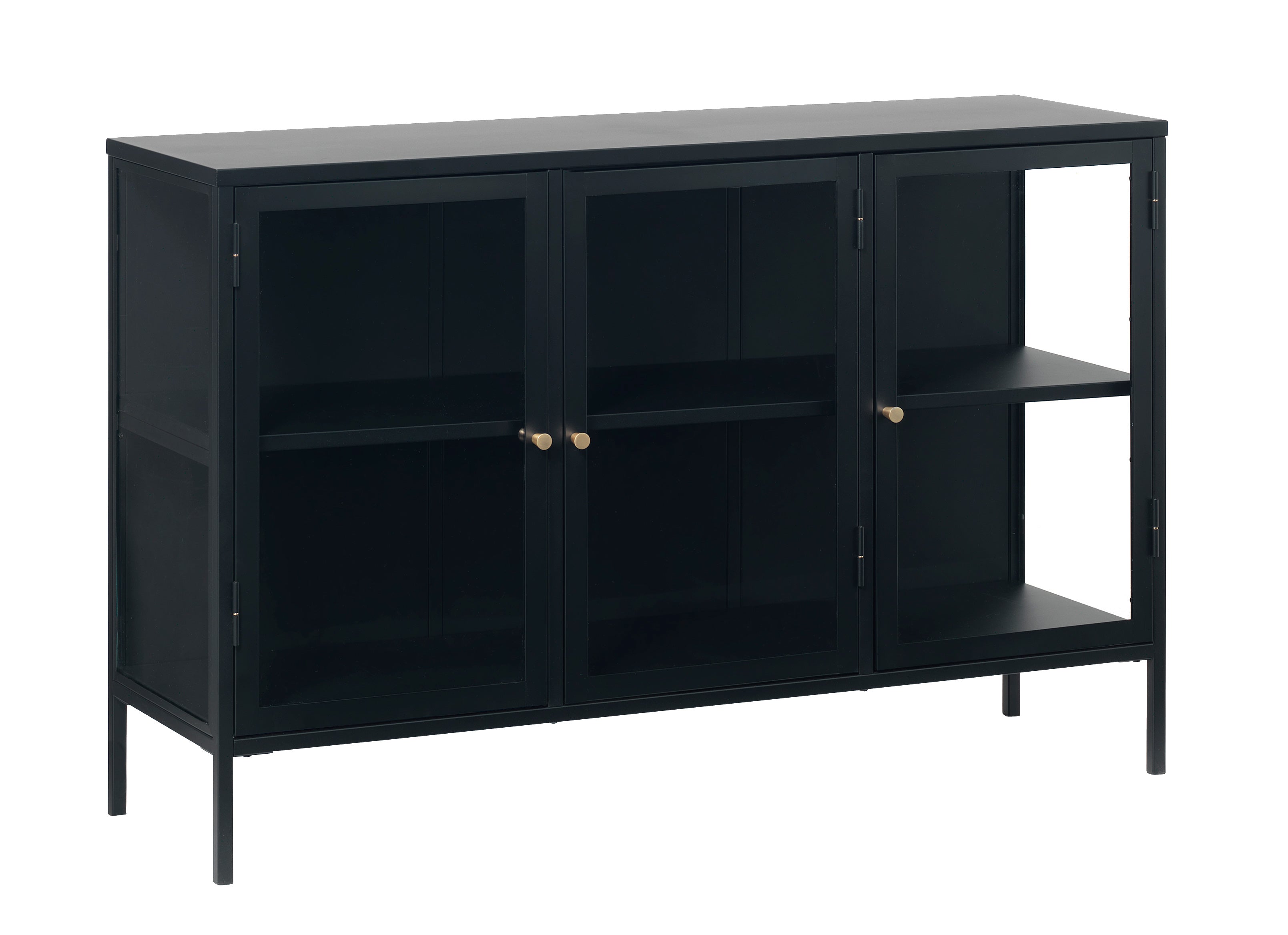 Rebellenclub Dressoir Nimbin - 132 x 85 cm - Zwart