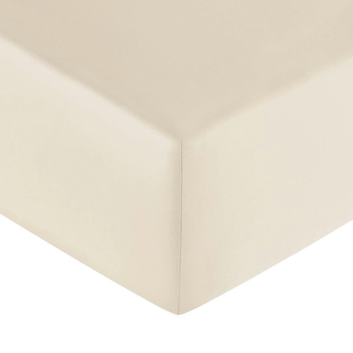 ECLAT - Drap housse coton poudre 90x200 cm