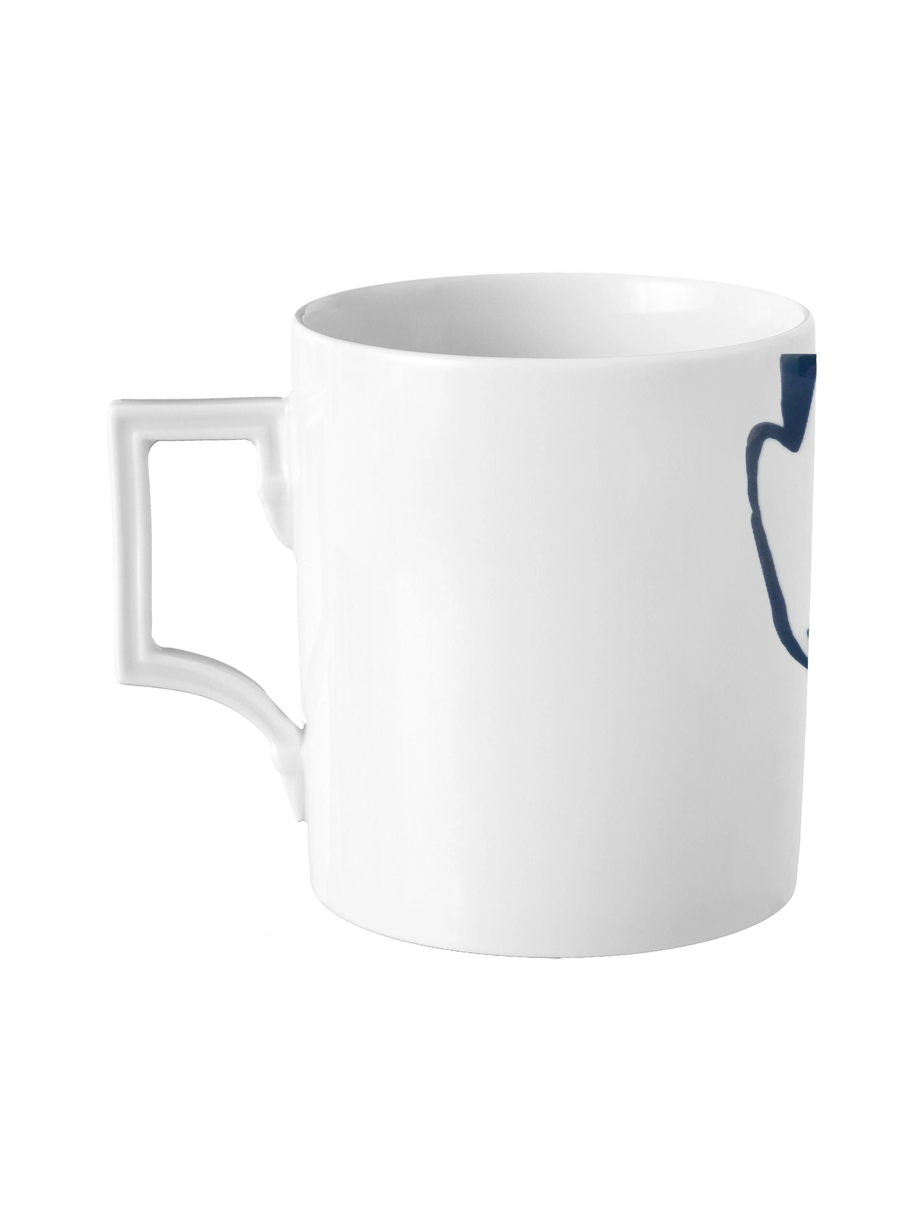 Handgefertigte Tasse Adam aus Porzellan