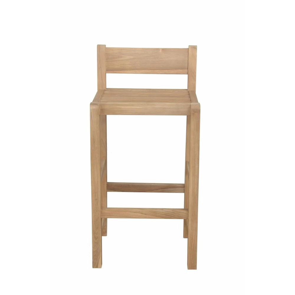 Sedona Teak Outdoor Bar Stool - N/A