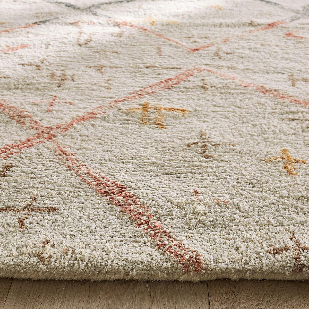 Tapis de couloir épais laine, tufté main, Ashwin