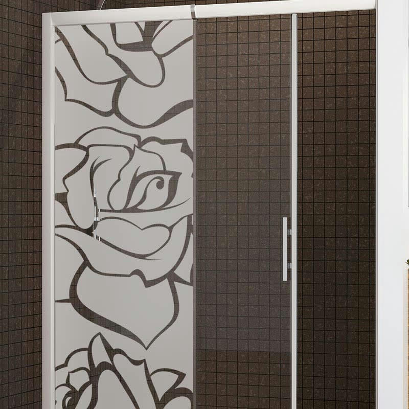 - Film Occultant roses pour Vitre/Douche 185x55cm