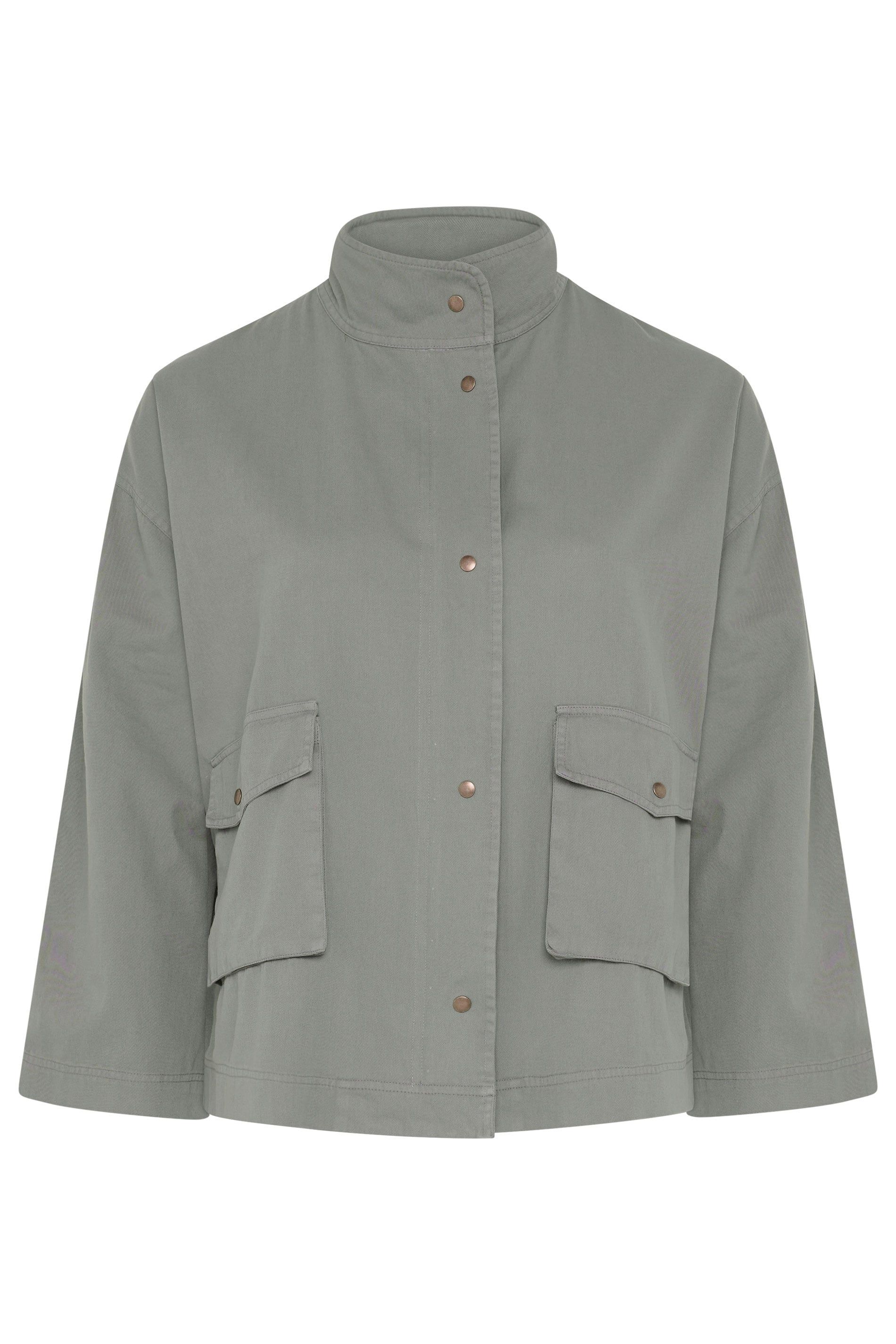 Yours Funnel Neck Shacket