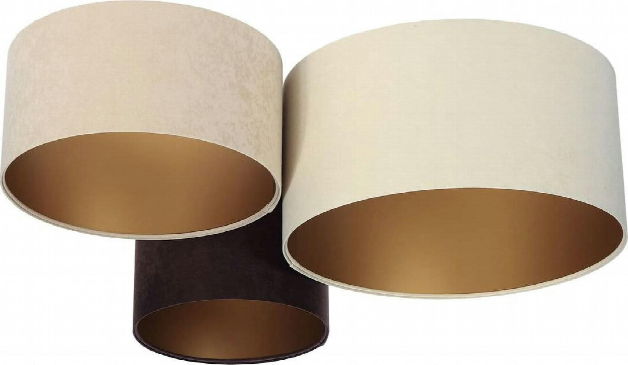 TRIO - Plafonnier Tissu Beige