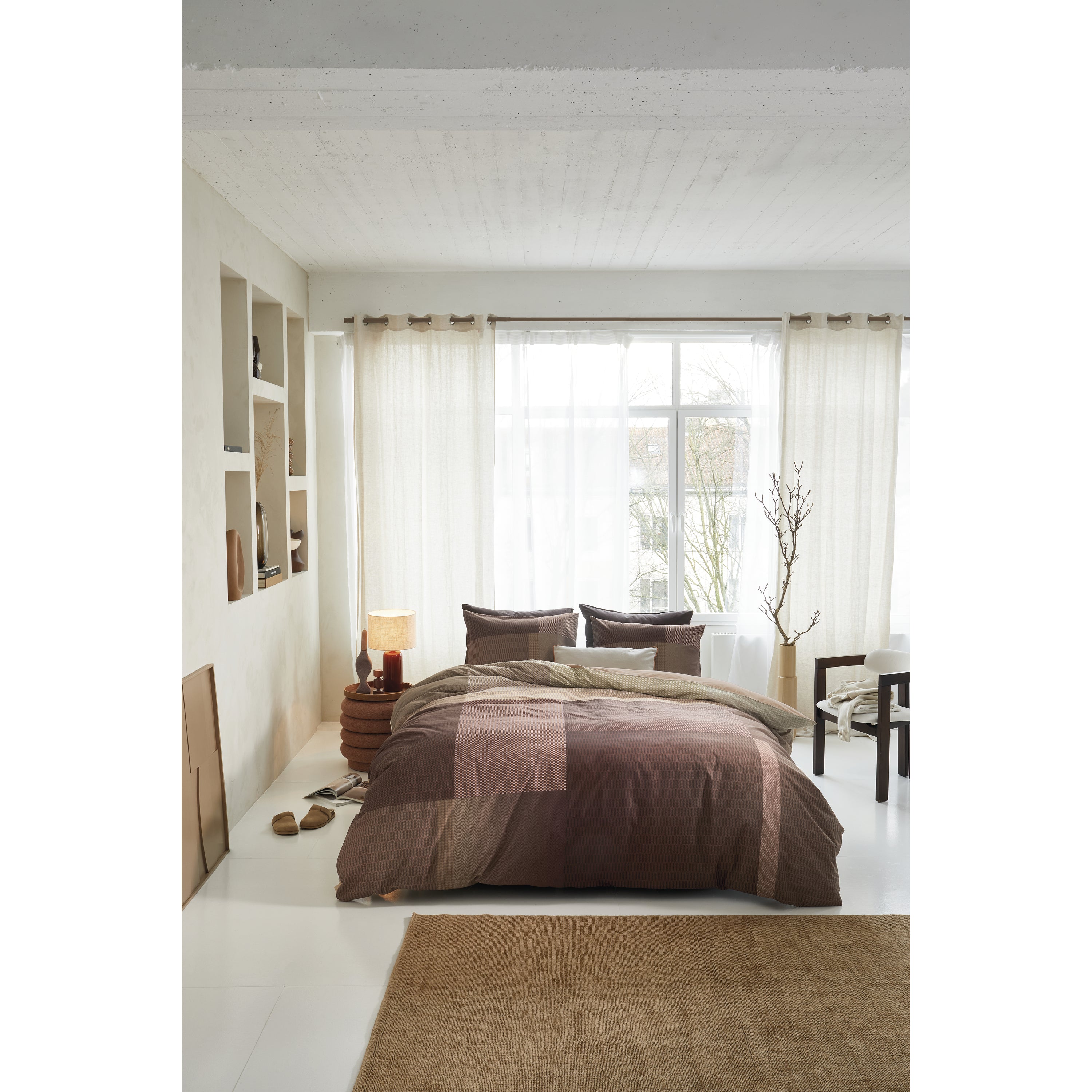 Beddinghouse Lovis Terra Dekbedovertrek 200 x 200/220 cm